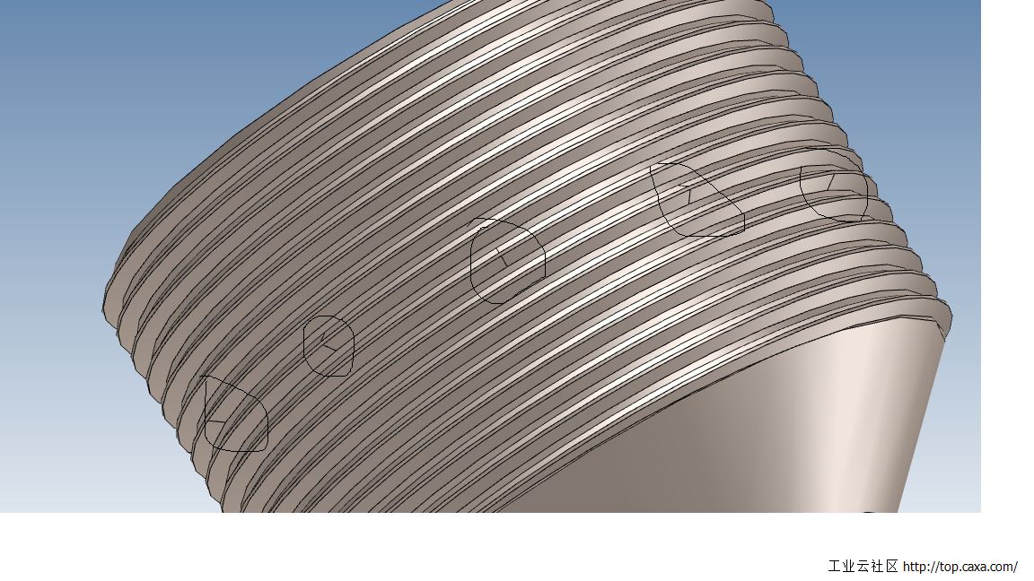 CAXA生成的螺纹特征