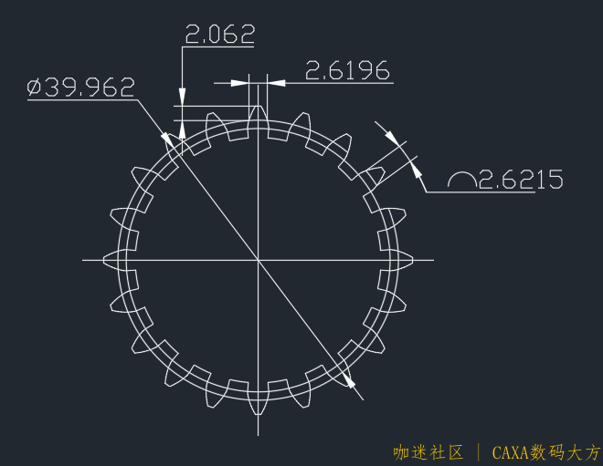 CAD插件齿形渐开线精度按0.005绘图